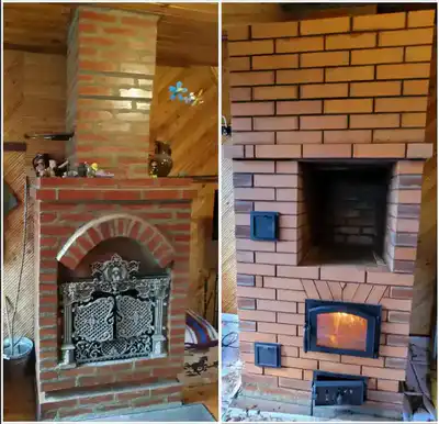 реконструкция (модернизация) отопительного очага: из камина в печь с варочной панелью